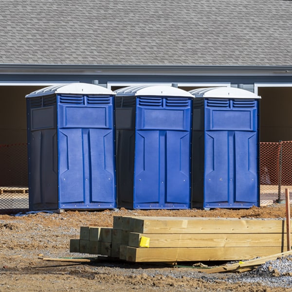 are there different sizes of portable restrooms available for rent in Alledonia